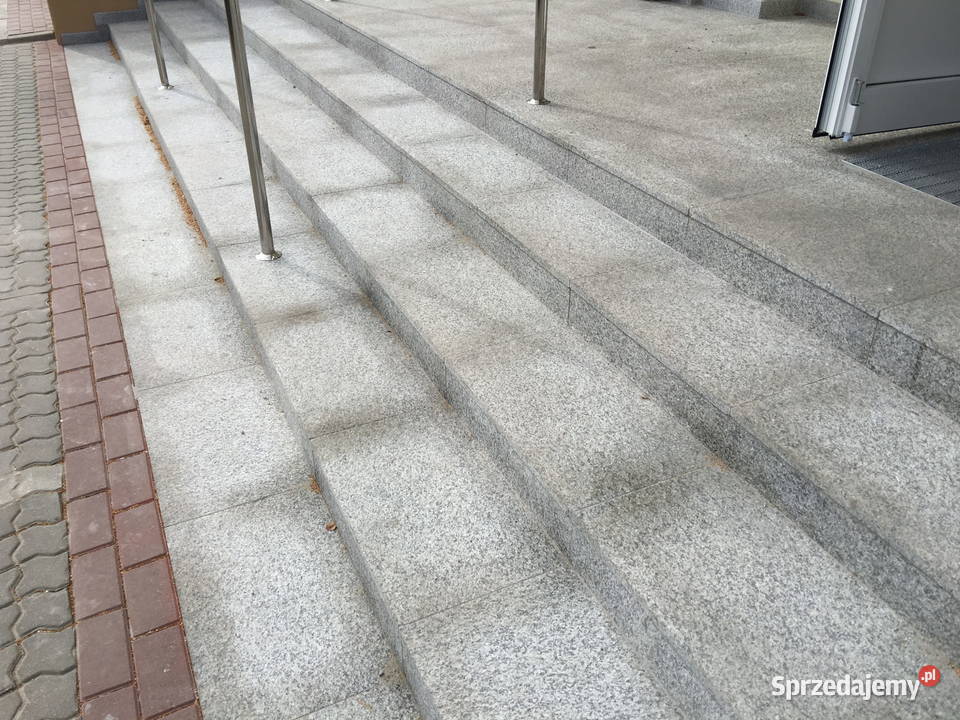 Stopnica granitowa szara płomieniowana G603 Tczew sprzedam