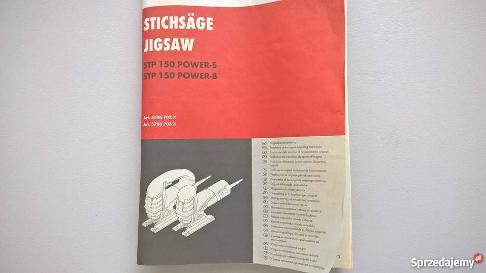 Wyrzynarka STP 150 Power B Wurth mazowieckie Wołomin