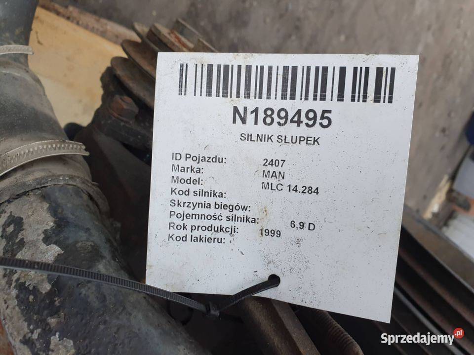 SILNIK KOMPLETNY MAN MLC 14284 280
