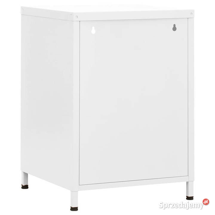 Szafka nocna biała 35x35x51 stalowa WM336224 sprzedam