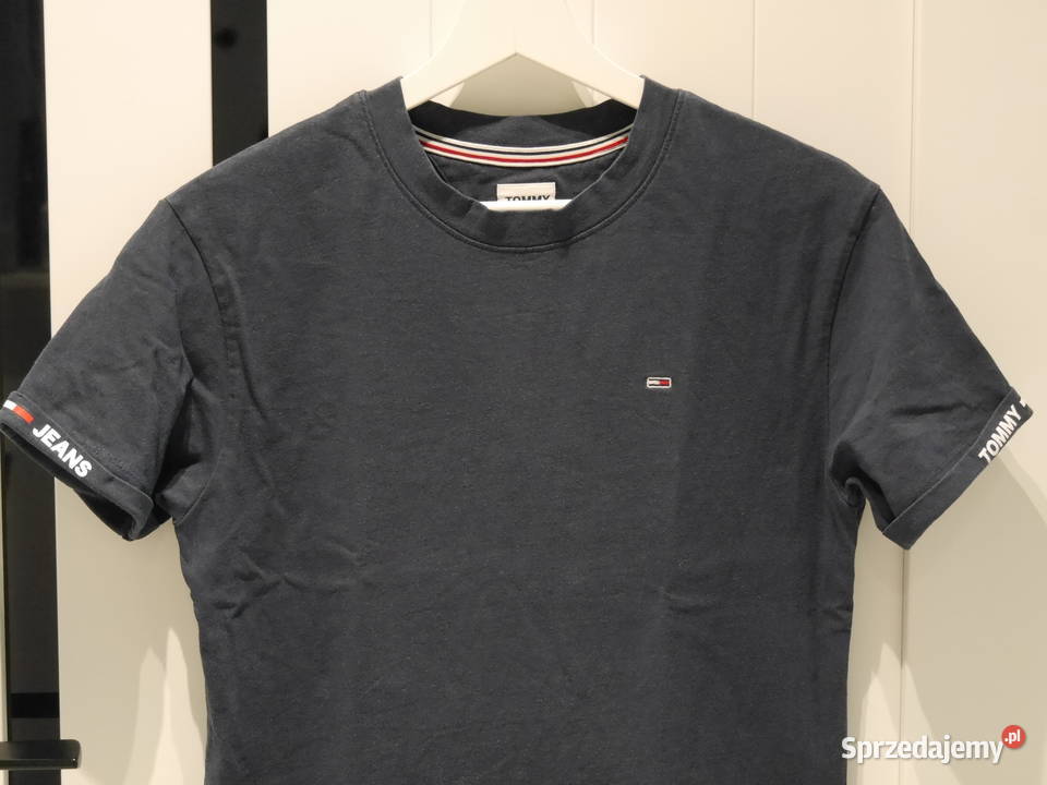 Tommy Hilfiger świetna krótsza koszulka logo 34 Wrocław