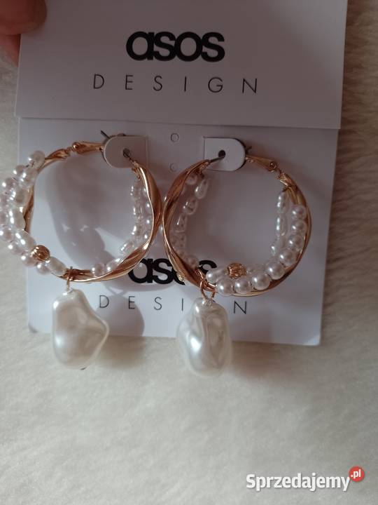 ASOS Bogato zdobione kolczyki ślubne z Londynu Dodatki Kraków