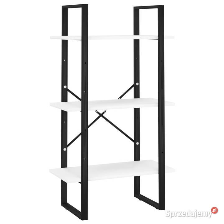 Regał na książki biały 60x30x105 materiał