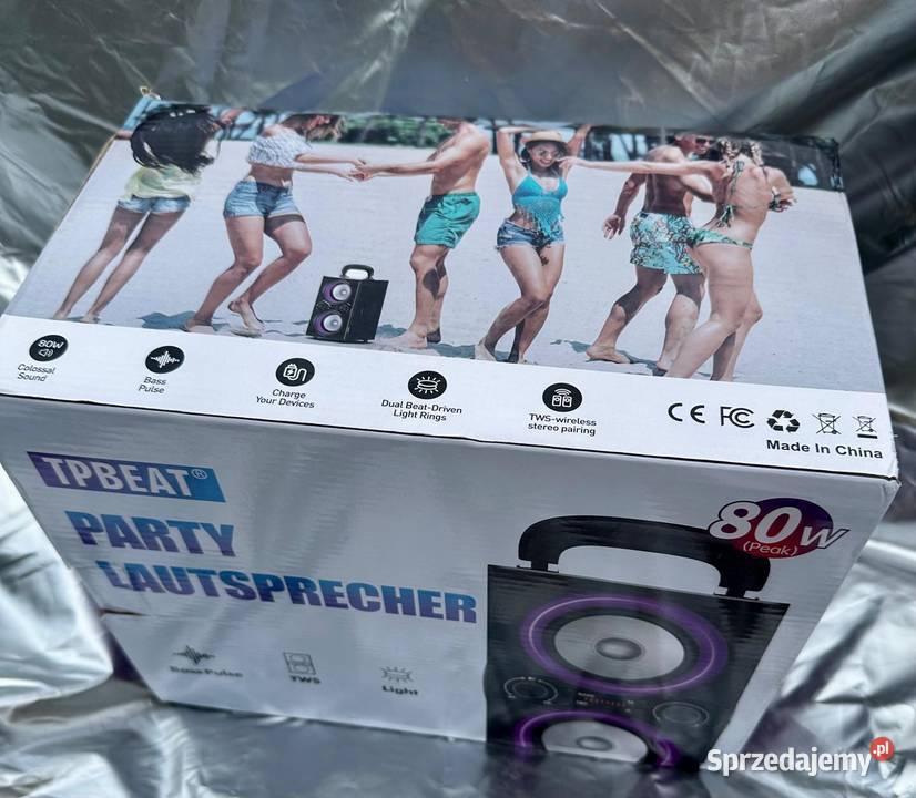 Głośnik Bluetooth TPBEAT led rgb Party speaker Osięciny