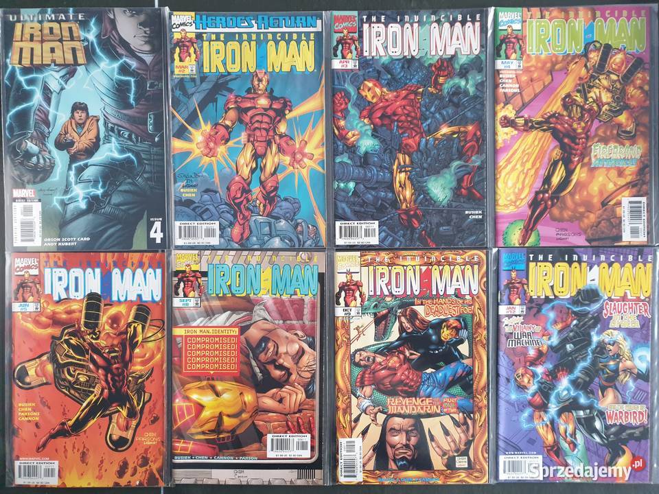 Iron Man zestaw 46 oryginalnych komiksów Marvel Komiksy Kultura i Rozrywka pomorskie Gdynia