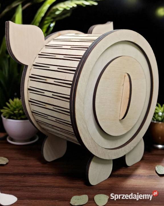 Drewniana Świnka Skarbonka Dzieci Lublin