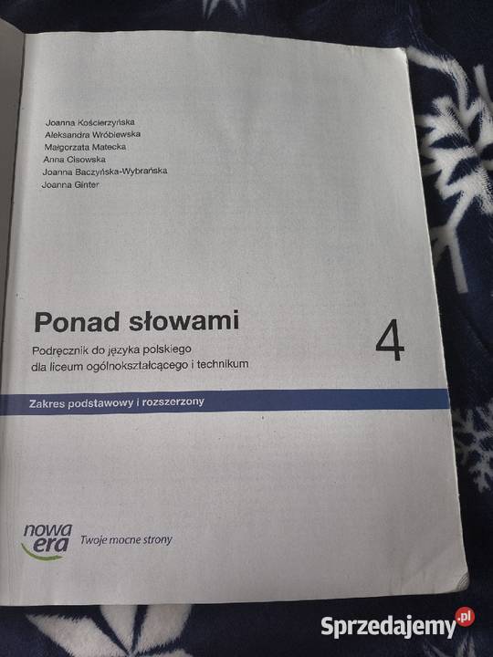 podręcznik Ponad słowami 4 tradycyjny podręcznik Chełm sprzedam
