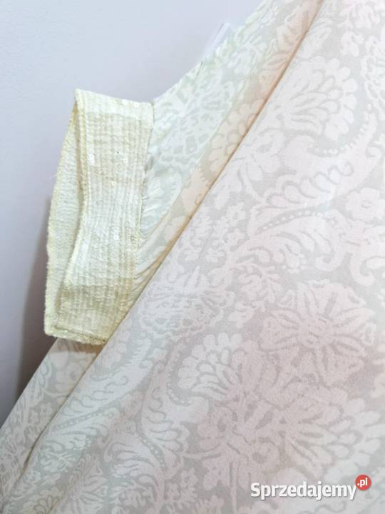 44 Bluzka lekka zwiewna kremowo cytrynowa Braniewo