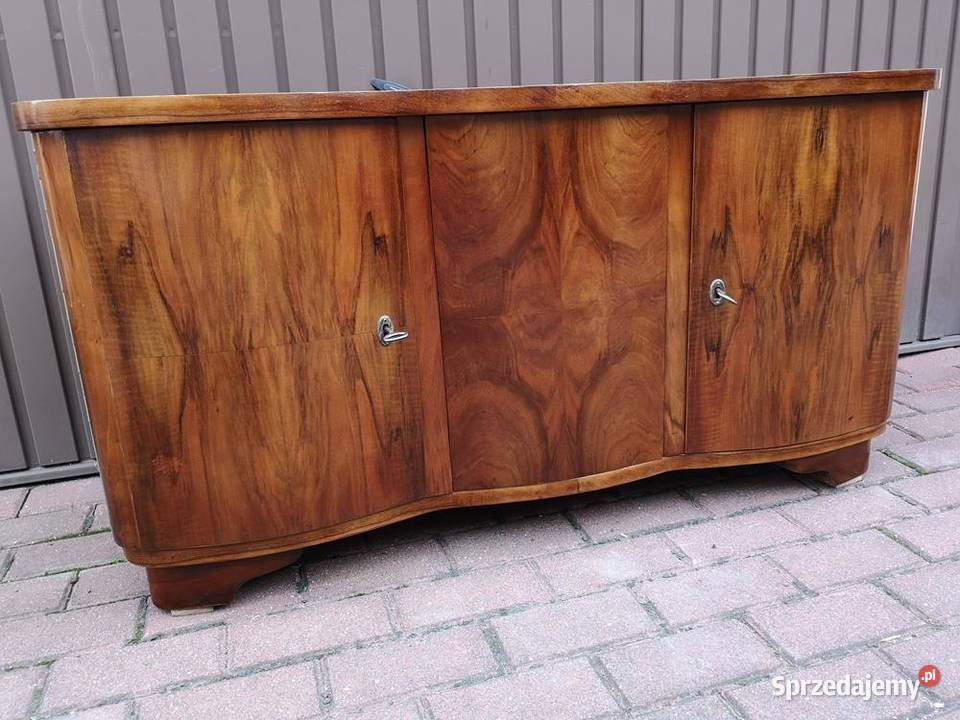 Komoda ARTDECO RTV Orzech Niska Stara Renowacji Swarzędz sprzedam