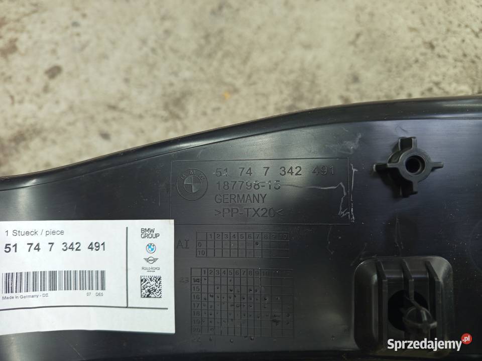 Wlot powietrza BMW X1 f48 lewy prawy nowe Rzeszów