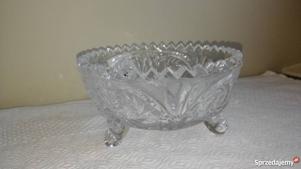 kryształowe szkło miseczka kryształ na łakocie przezroczysty Ceramika i szkło Gdańsk