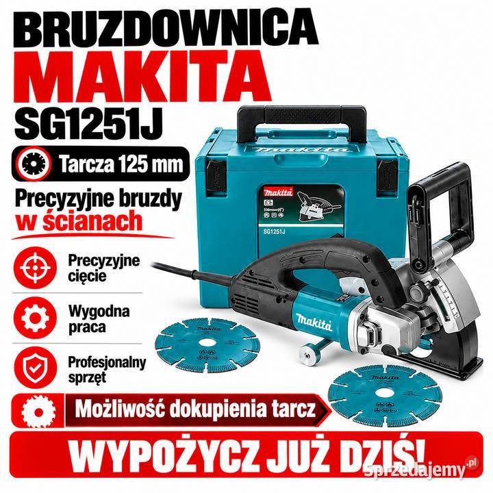 Bruzdownica Makita Odkurzacz FLEX wynajem Zabrze sprzedam