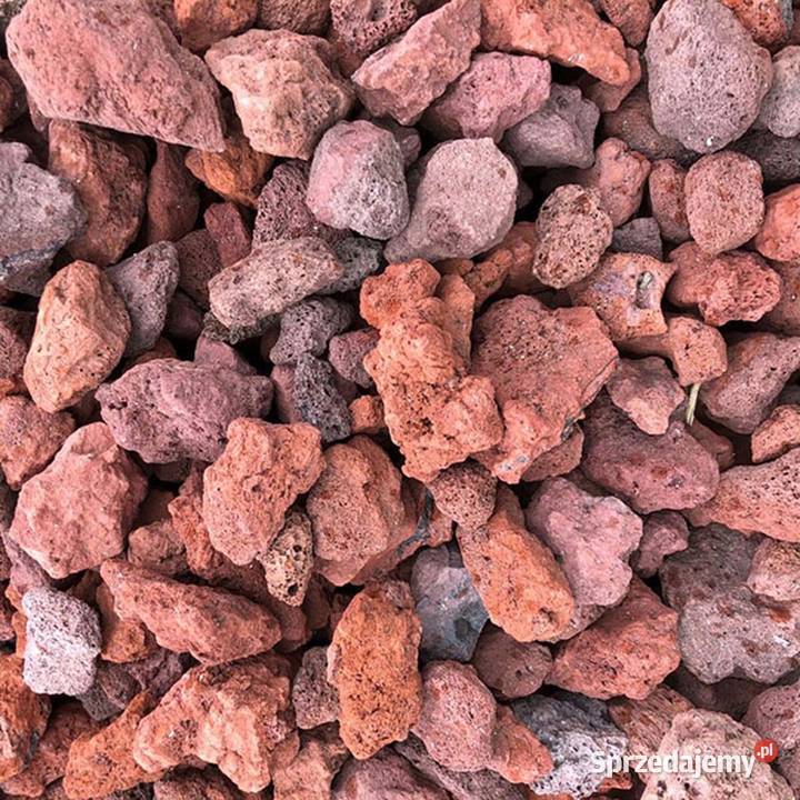 GRYS LAWA WULKANICZNA Kamień Czarna Czerwona Warszawa