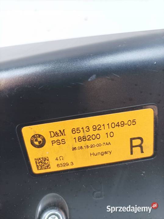 GŁOŚNIK PRAWY 9211049 Bmw X6 I 20092014 E71 świętokrzyskie