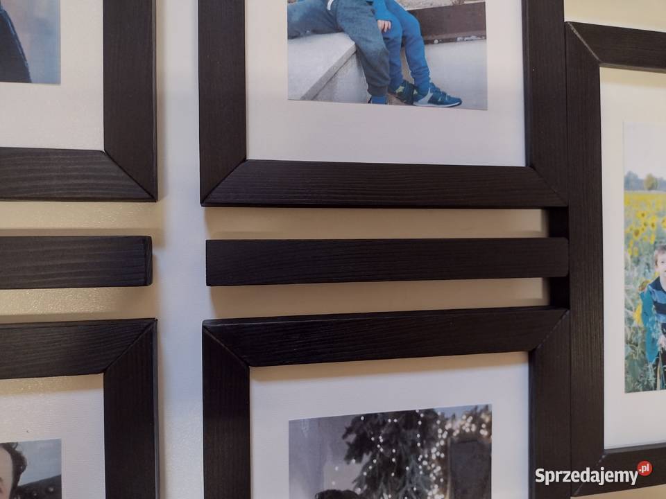 Drewniana Multirama Ramka na 6 zdjęć 15X21 Ramki i ramy Bytom