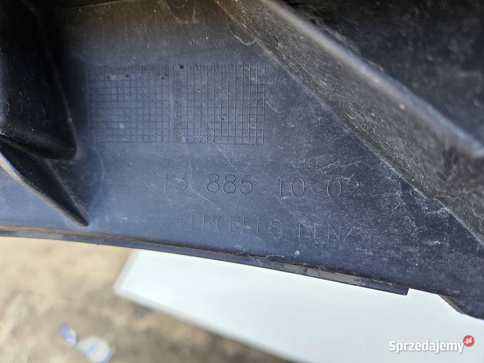MERCEDES W213 WSPORNIK SPOILER ZDERZAKA PRZÓD osobowe Międzychód