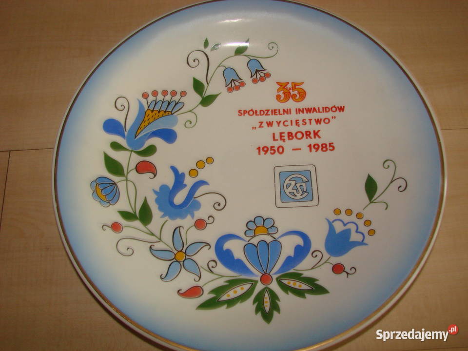 35 Spół Inwalidów Zwycięstwo Lębork talerz Pruszcz Gdański