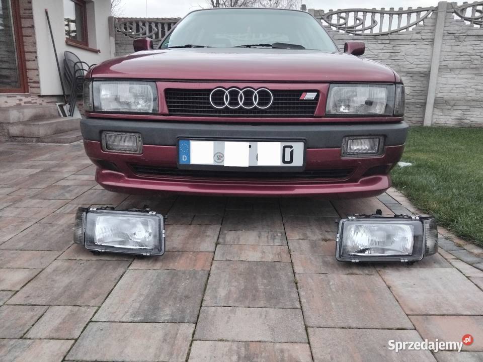 Audi 80 B3 Lampy przód dymione smoke black nowe osobowe Grodków