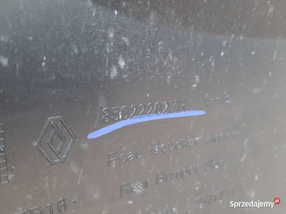DACIA DUSTER II ZDERZAK TYŁ TYLNY DOKŁADKA PDC osobowe Trzciel