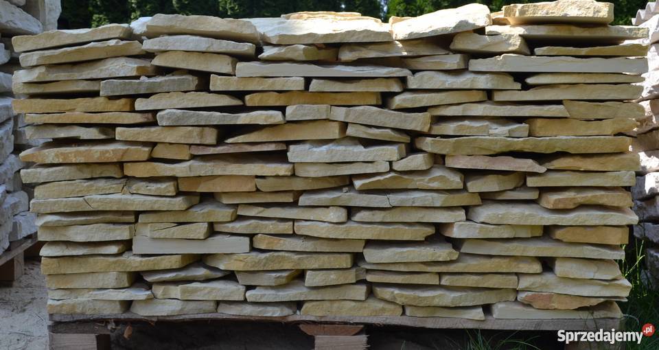 KAMIEŃ NATURALNY Kremowy Piaskowiec Kamień Cięty Budownictwo i akcesoria Kraków