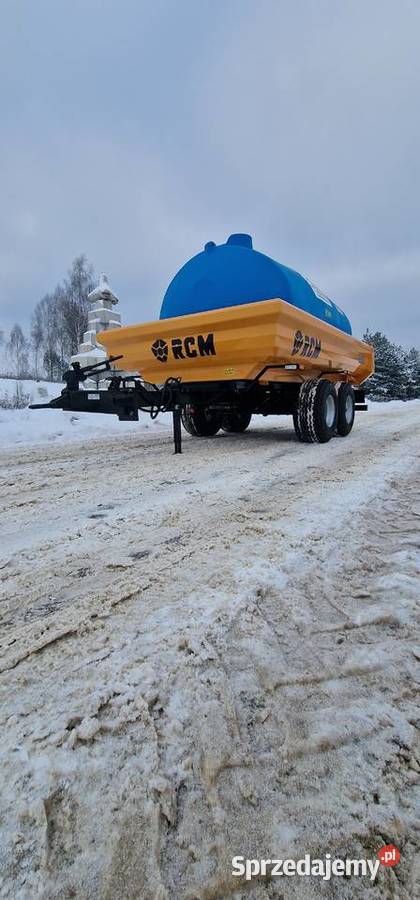 ZBIORNIK WODY PITNEJ przyczepa 5000 L dostępna