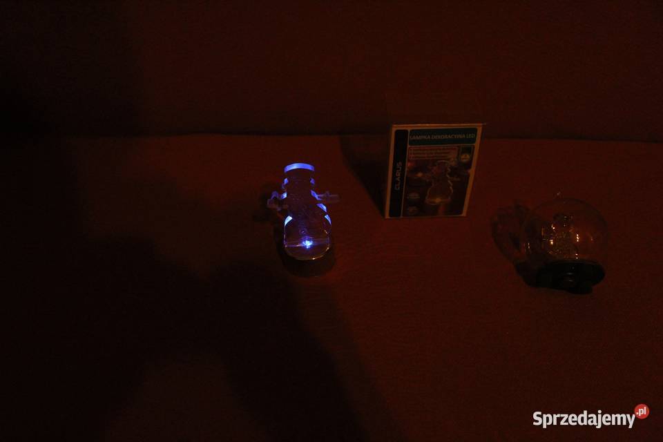 Bombka LED szklana kula anioł bałwan LED wielokolorowy Chorzów