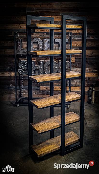 Regał loftowy DIANA regał na książki 230cm Meble Jelcz-Laskowice