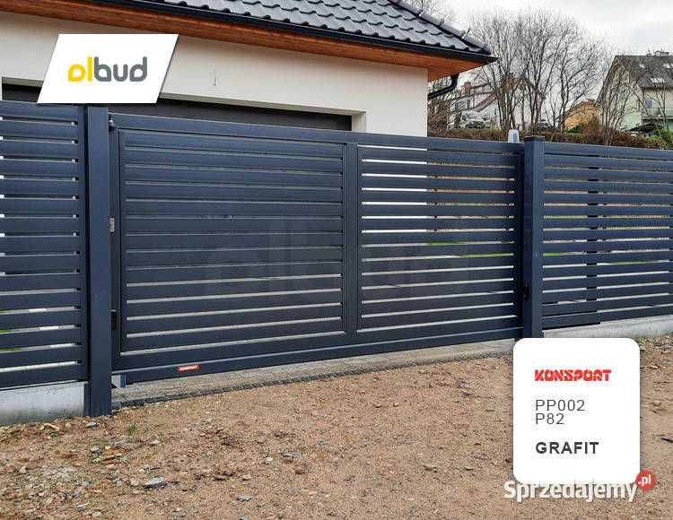 Ogrodzenie nowoczesne poziome KONSPORT P82 Elbląg