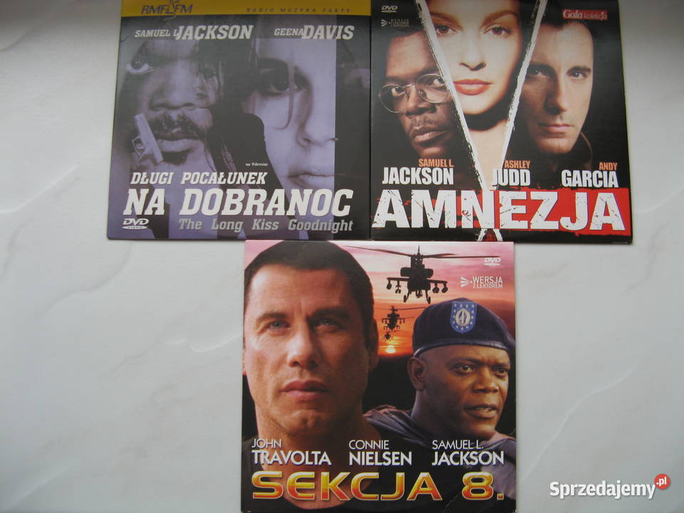 Amnezja Długi pocałunek na dobranoc Sekcja 8 S L DVD Poznań sprzedam