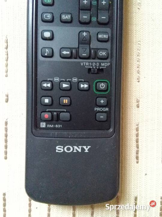 Oryginalny pilot Sony RM831 VCRMini Disc TV TV i Video Opole
