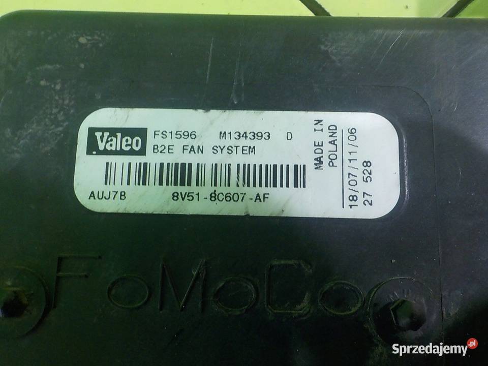 FIESTA MK7 14 B 11r 5D wentylator chlodnicy mazowieckie