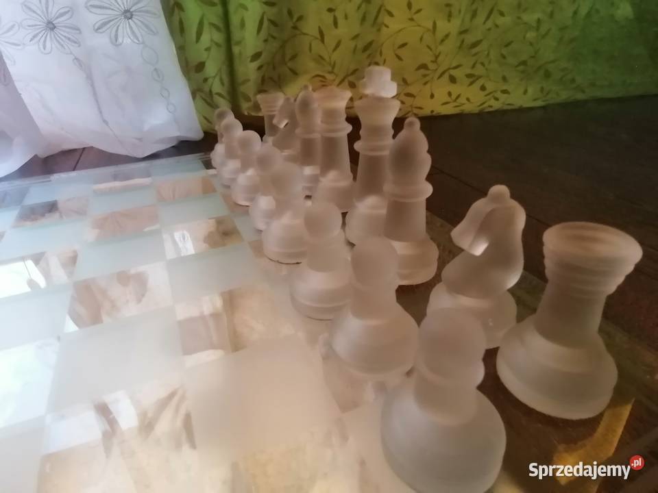 Szachy szklane maxim Glass chess set sprzedam