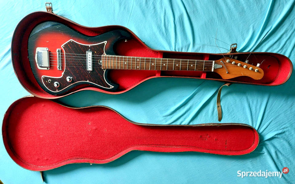 Japońska Teisco Hertiecaster 1960 sunburst dolnośląskie Wiązów
