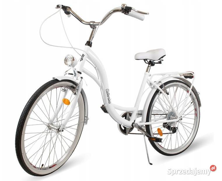 ROWER DAMSKI BIAŁY MIEJSKI 26 SHIMANO DAMKA KOSZ Skawina