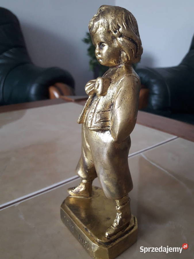 Figurka z brązu złoconego Cest Moi XIX w Rękodzieło Janów Lubelski sprzedam