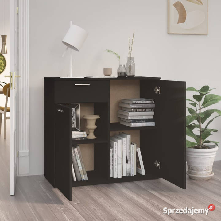 Szafka czarna 80x36x75 materiał drewnopochodny Warszawa