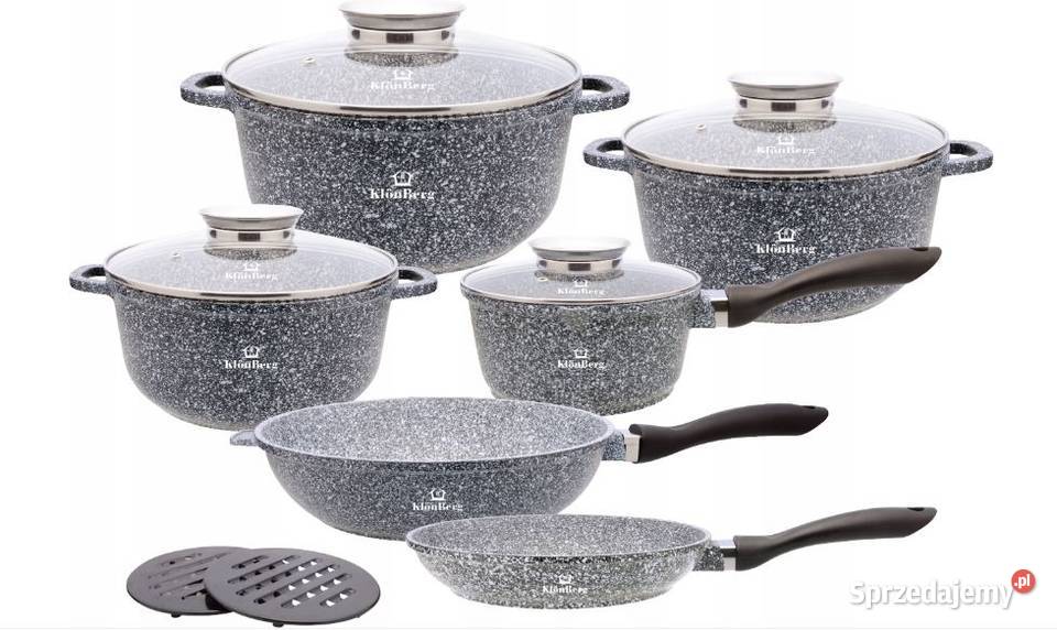 299 garnki marmurkowe KLONBERG 12 elementów Zabrze