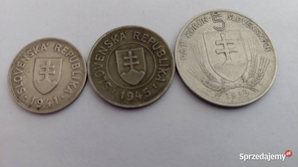 Zestaw monet słowackich Trzebinia