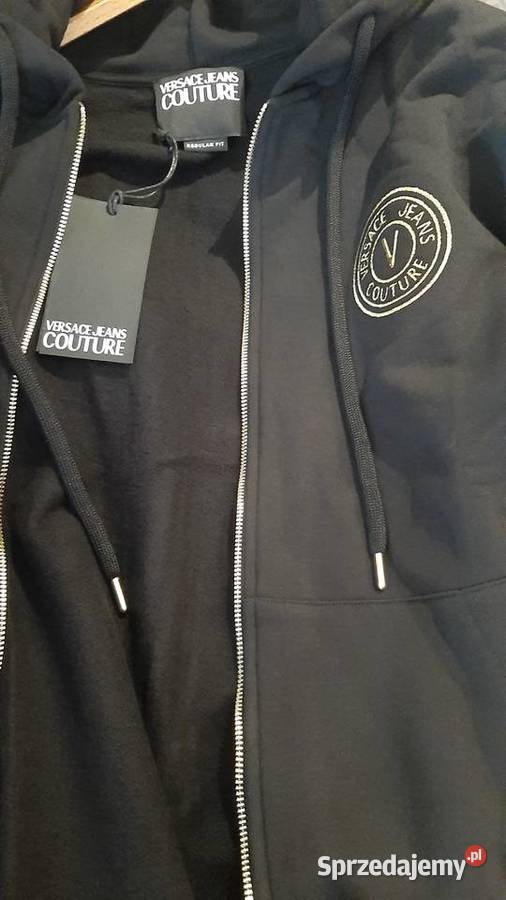 Bluza Rozpinana z Kapturem Męska VERSACE COUTURE lubuskie Nowa Sól