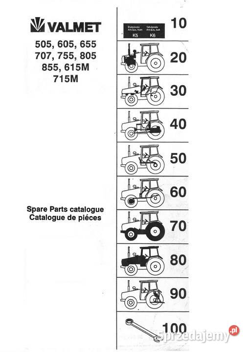 Valtra T 180 Instrukcja katalog napraw obsługi Szamotuły