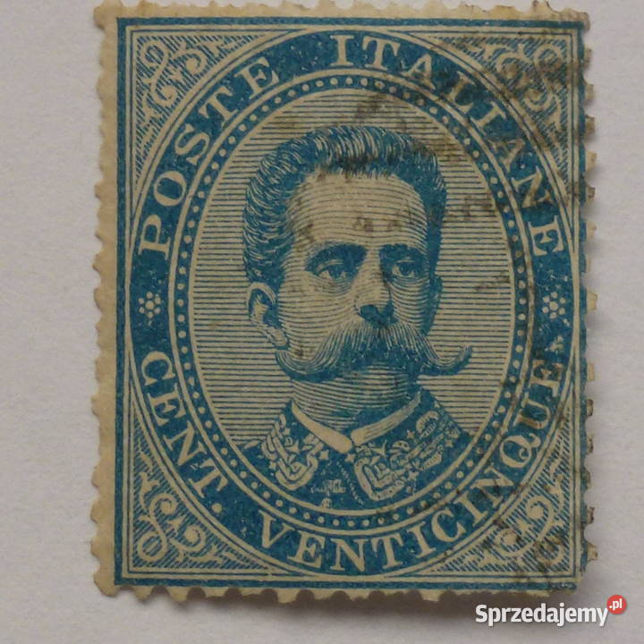 Włochy 1879 r Sassone 40 kasowany mazowieckie Warszawa