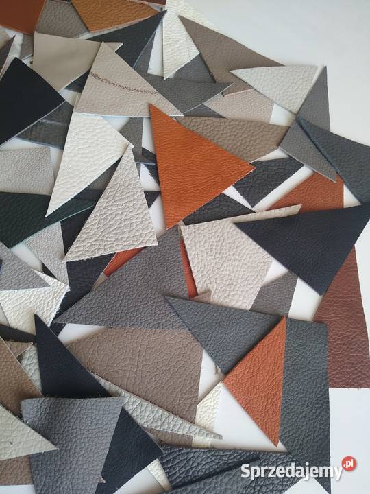 Skóra Trójkąt Trójkąty 70 sztuk Licowa Włoska
