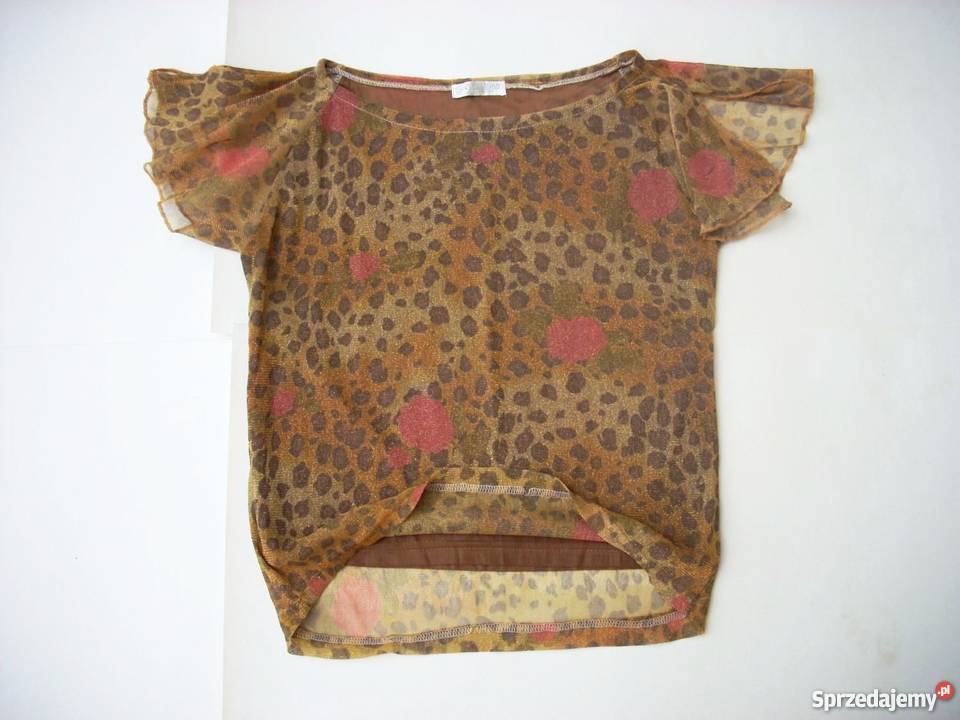 Złotawa Panterka Bluzka Elegancka 38 40 Odzież damska Nowy Sącz