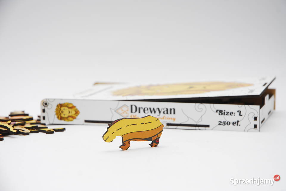 Puzzle Drewniane Premium EKO Układanka LEW