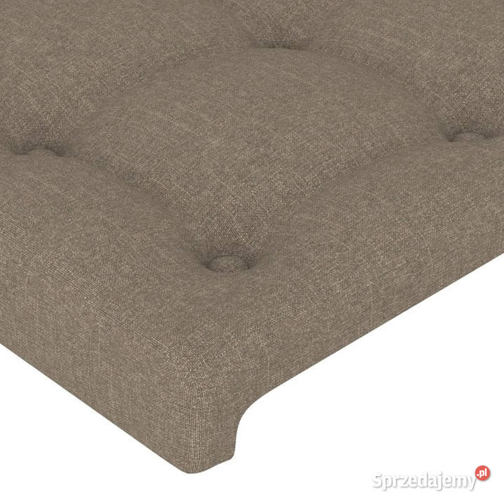 Zagłówek do łóżka z LED taupe 100x5x7888 tkanina Warszawa sprzedam