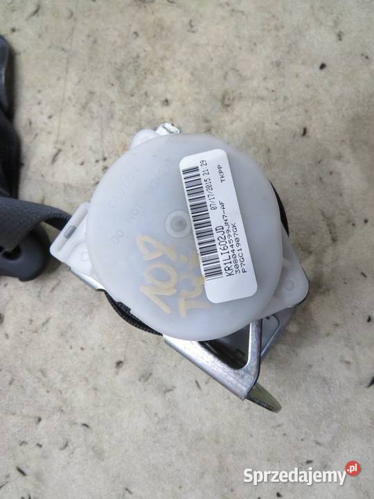 PAS BEZPIECZEŃSTWA PRAWY TYŁ PEUGEOT 108 C1 II osobowe