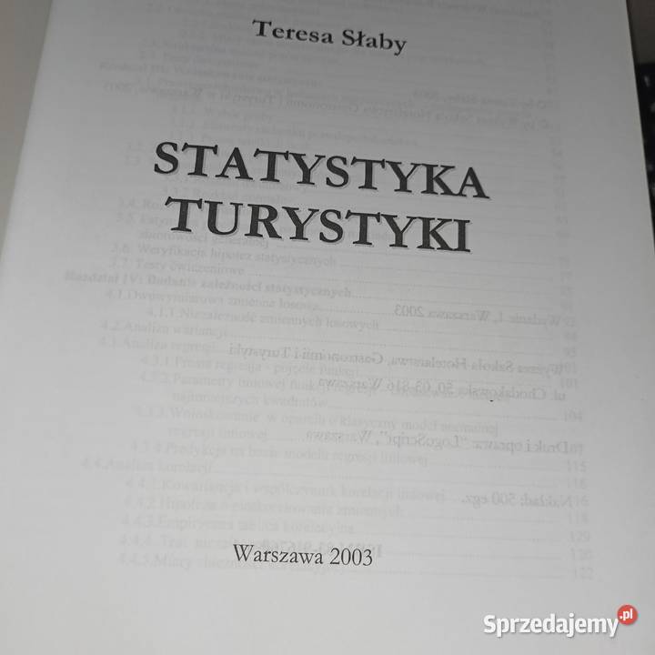 Statystyka turystyki podręczniki szkolne używane geografia, geologia, turystyka Warszawa