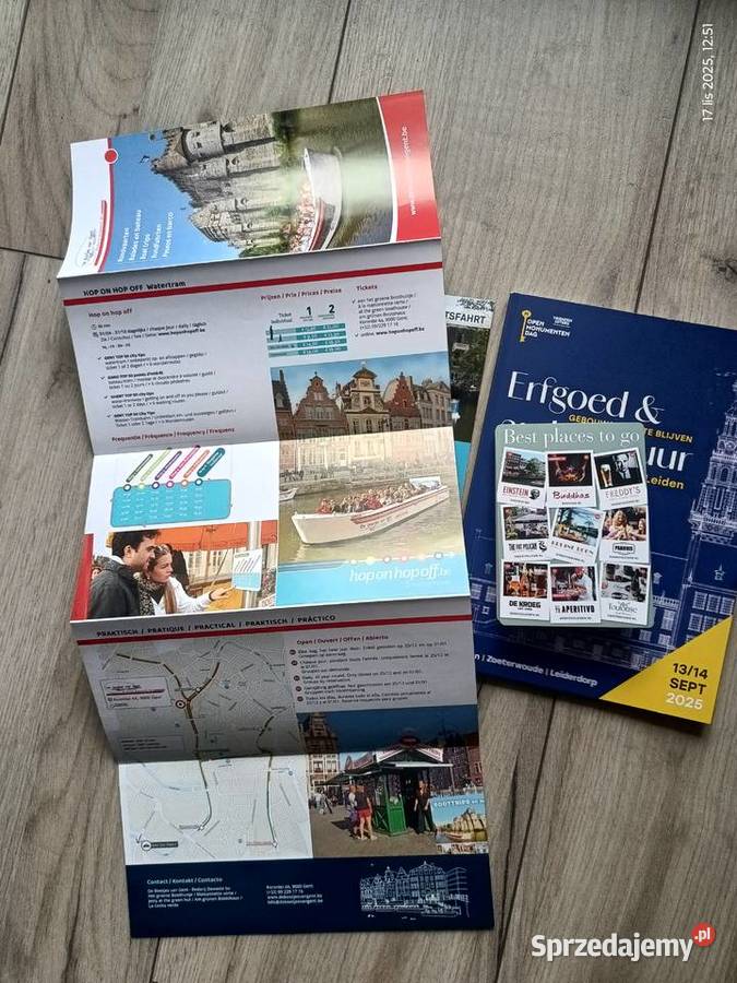 Nowe foldery turystyczne Lejda i Gandawa wielkopolskie