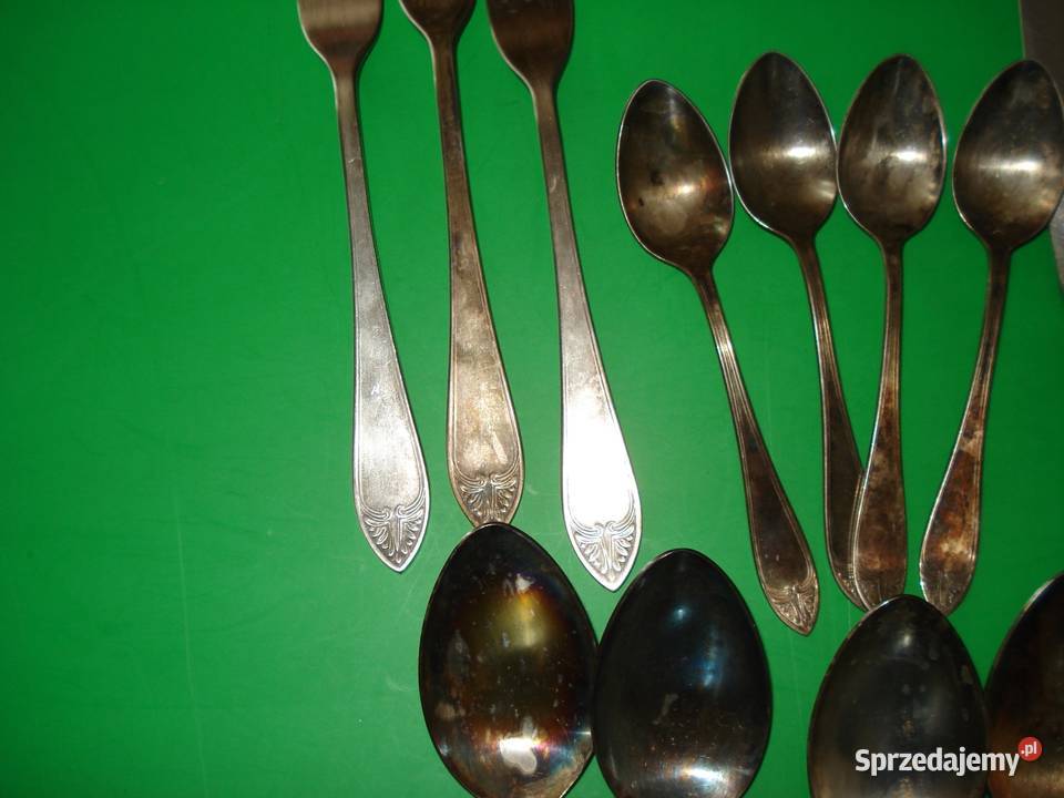Sztućce z lat PRL srebro Warszawa
