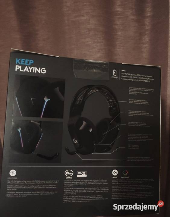 Słuchawki bezprzewodowe Logitech G733 gamingowe lubelskie Lublin sprzedam